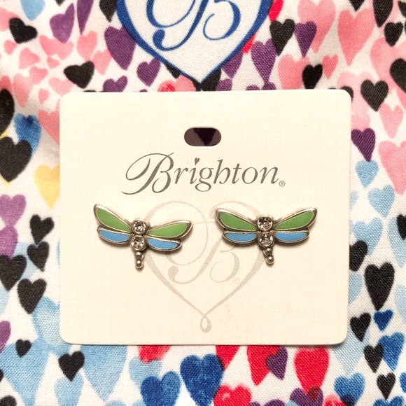 Brighton Jewelry - Brighton green and blue dragonfly earrings. Brighton Jewelry - Brighton green and blue dragonfly earrings.